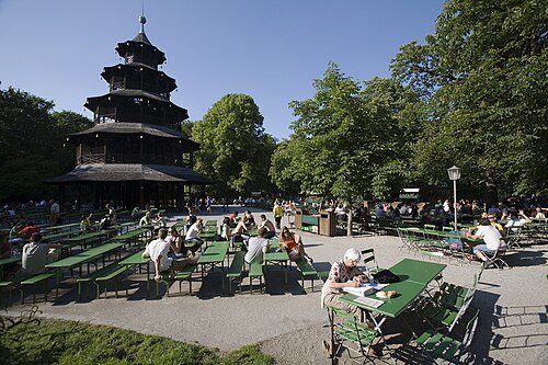 Where to stay for Munich: Munich Chinese tower Pagoda 1789 Beergarden 4398