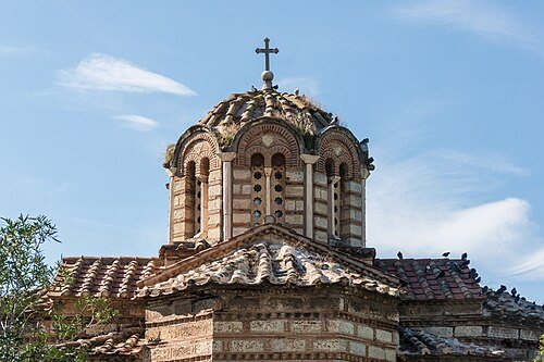 How deeply to explore for Athens: Church of the Holy Apostles back ancient agora Athens