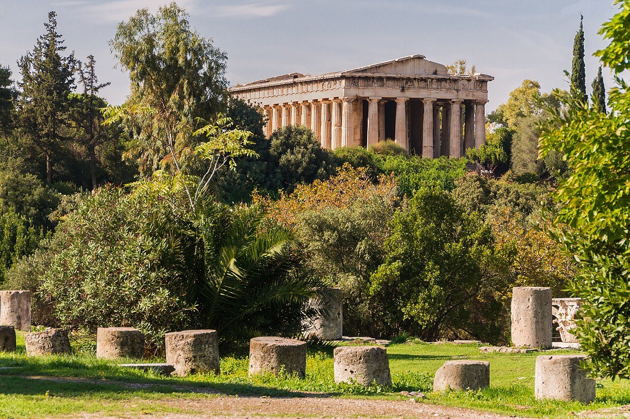 Ancient Agora & civic Athens: Temple of Hephaestus from ancient agora Athens