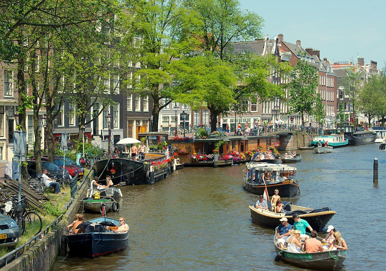 Jordaan: Canal in Jordaan, Amsterdam