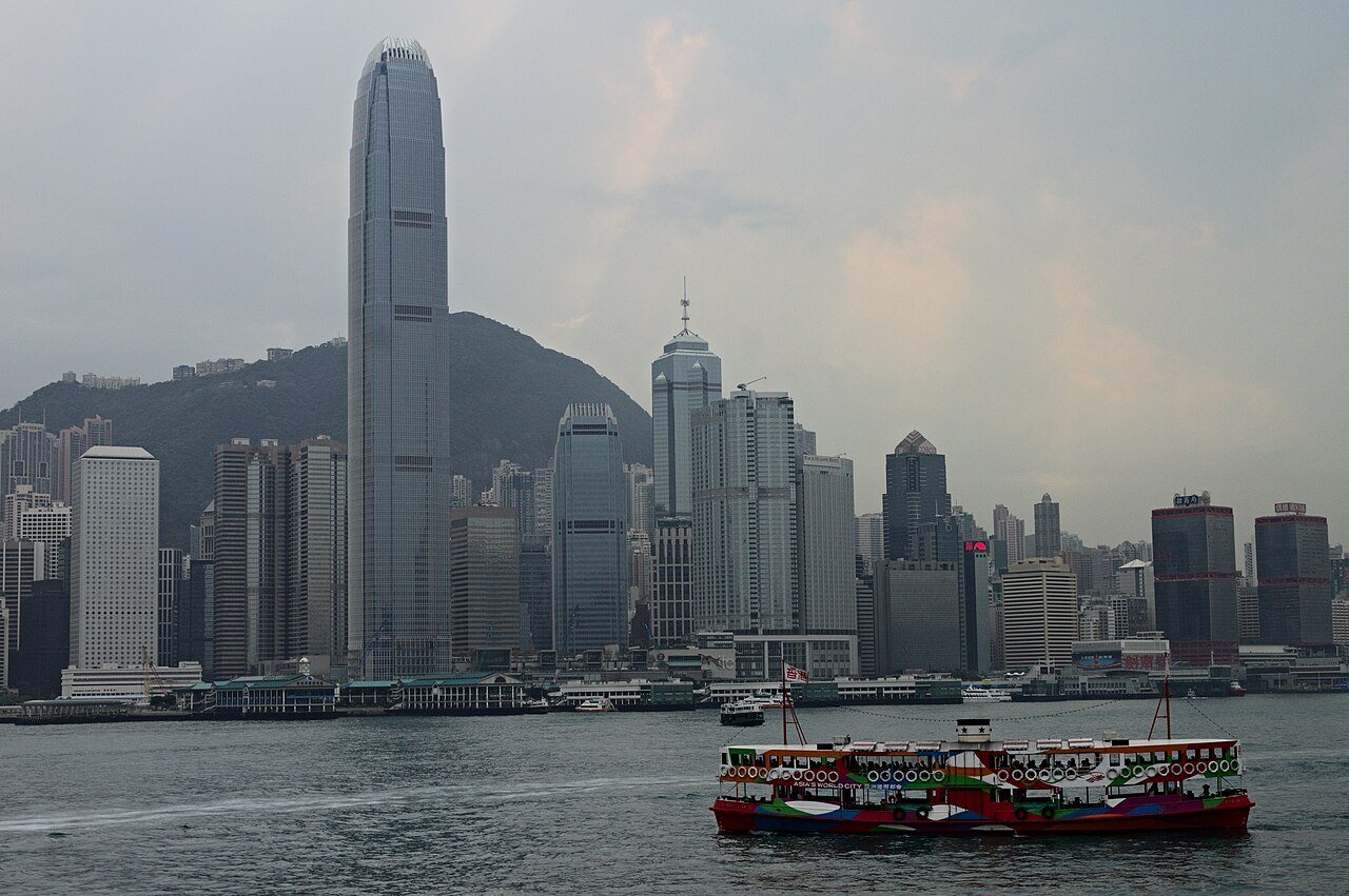 Kowloon: Vue sur l'île de Hong Kong depuis Kowloon