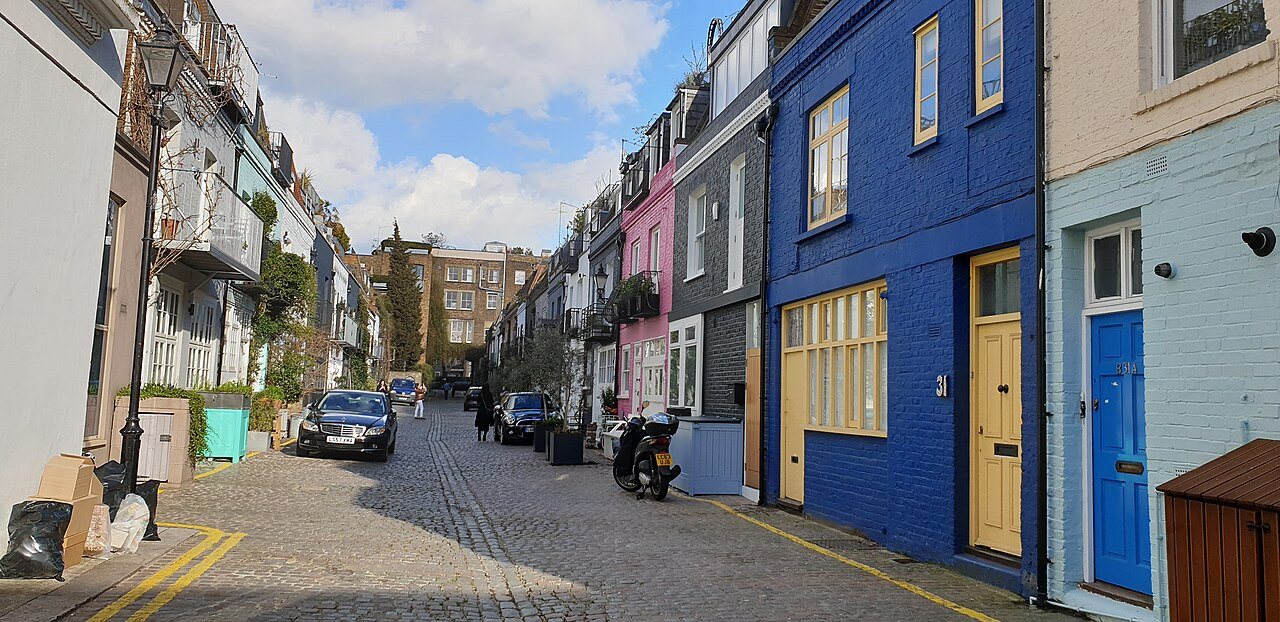 London neighborhoods: St Lukes Mews, Notting Hill, London (geograph 6086918)