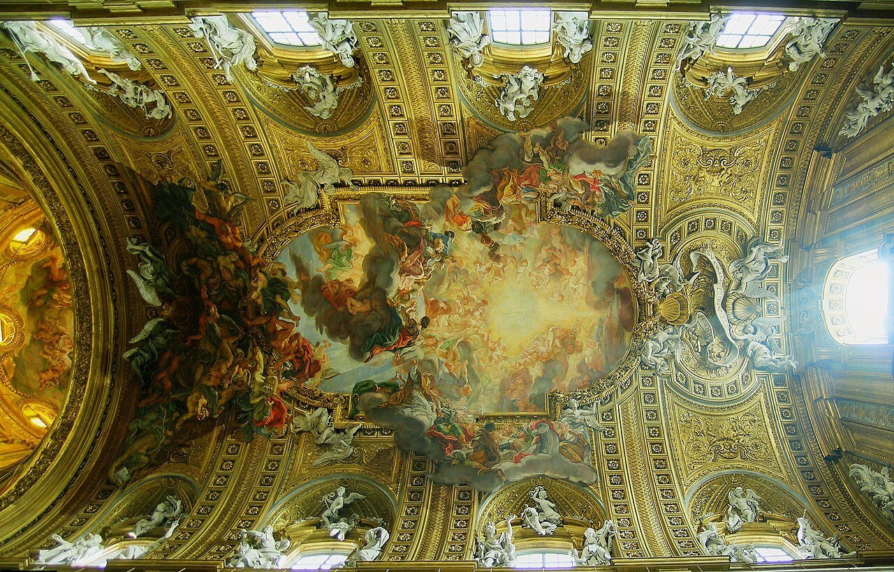 Art & architecture: Church gesu ceiling hdr