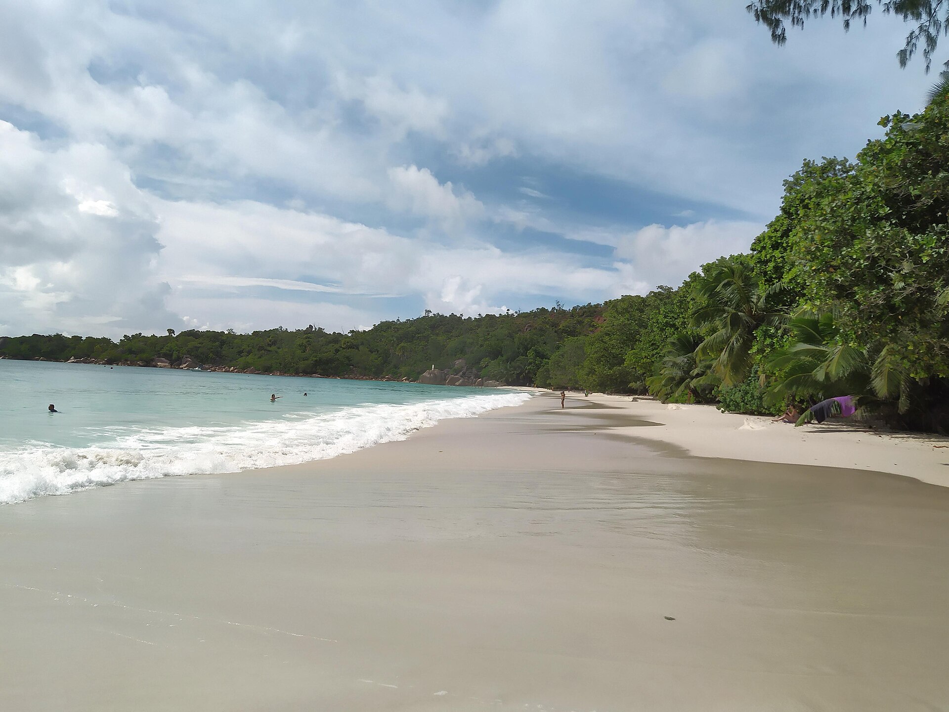 Granite-framed Anse Lazio beach on Praslin, Seychelles