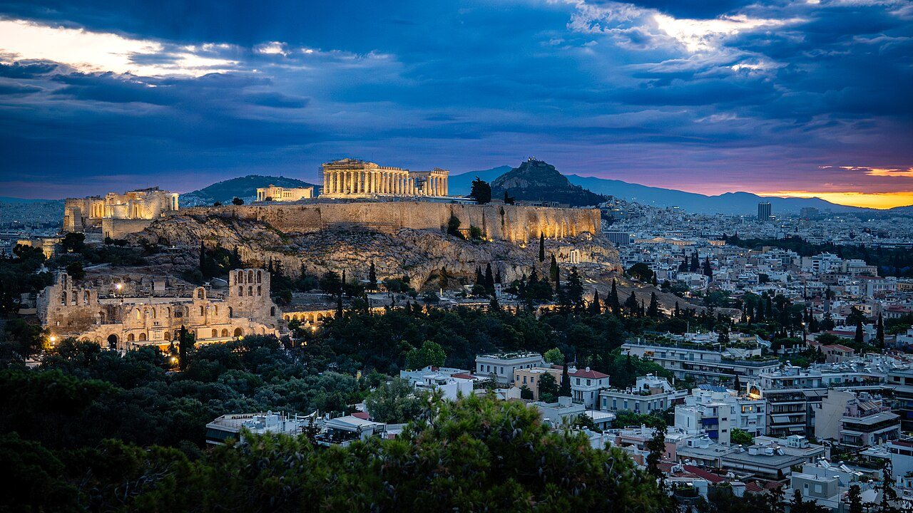 The Acropolis above Athens