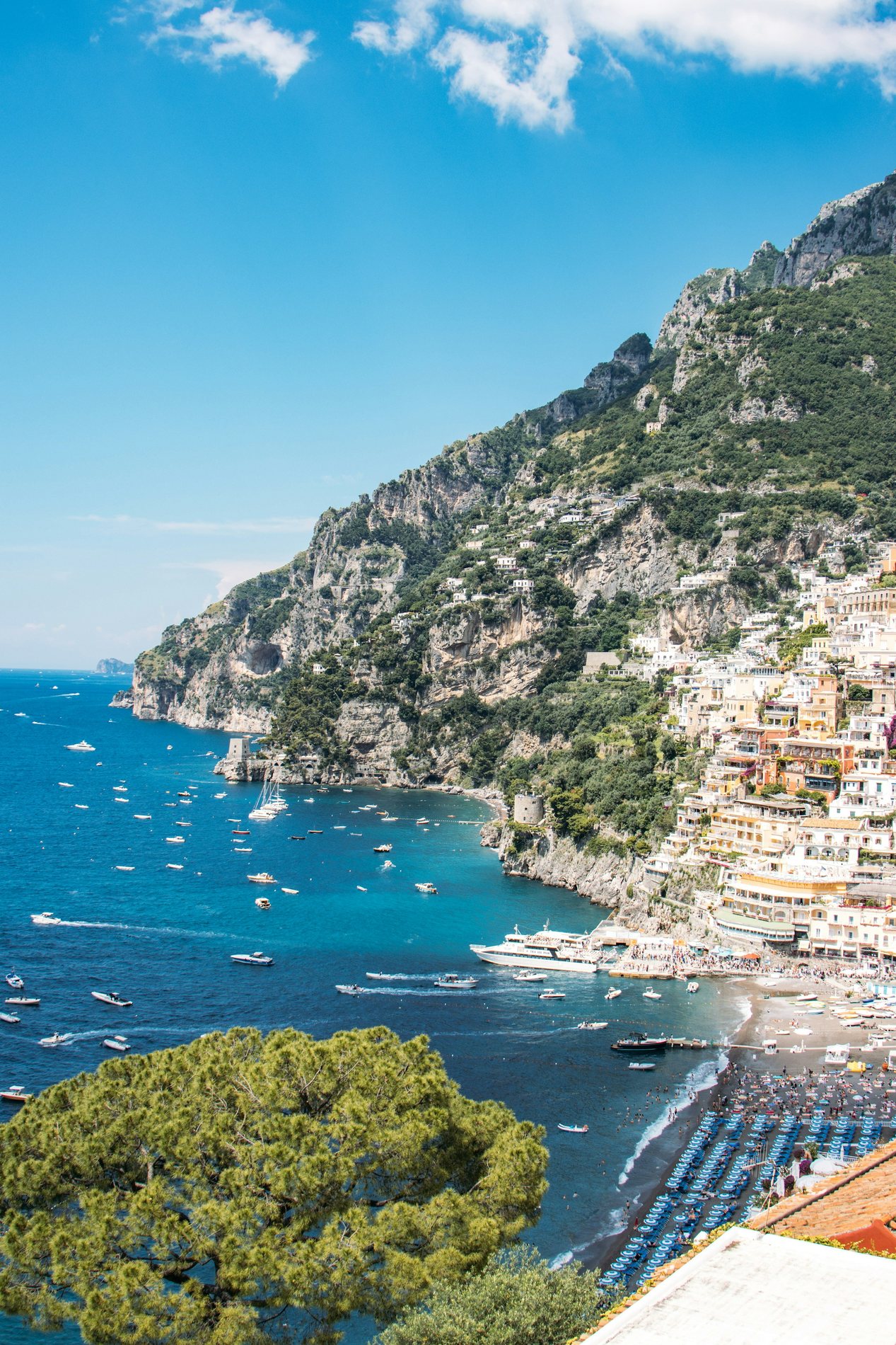 Positano and the dramatic Amalfi Coast in Italy