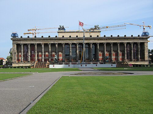 Neighborhood and culture for Berlin: Das Alte Museum auf der Museumsinsel, 2007 während der Renovierung