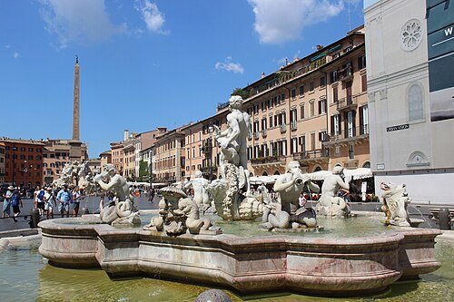 Neighborhood and culture for Rome: Piazza Navona Fontana del Moro