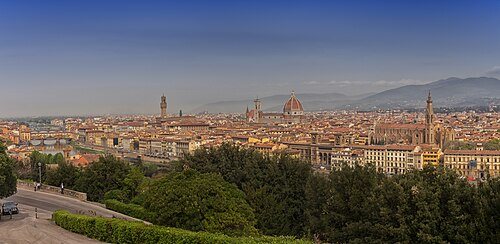 Neighborhood and culture for Florence: Florence panorama as seen from The Piazza Michelangelo