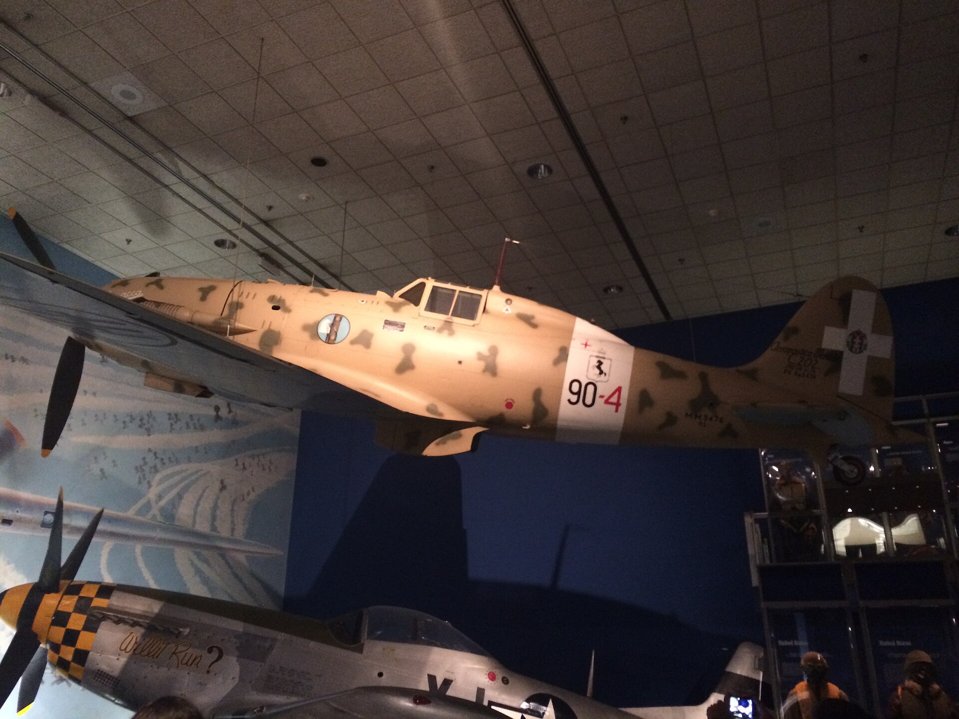 Historic aircraft displayed inside the National Air and Space Museum