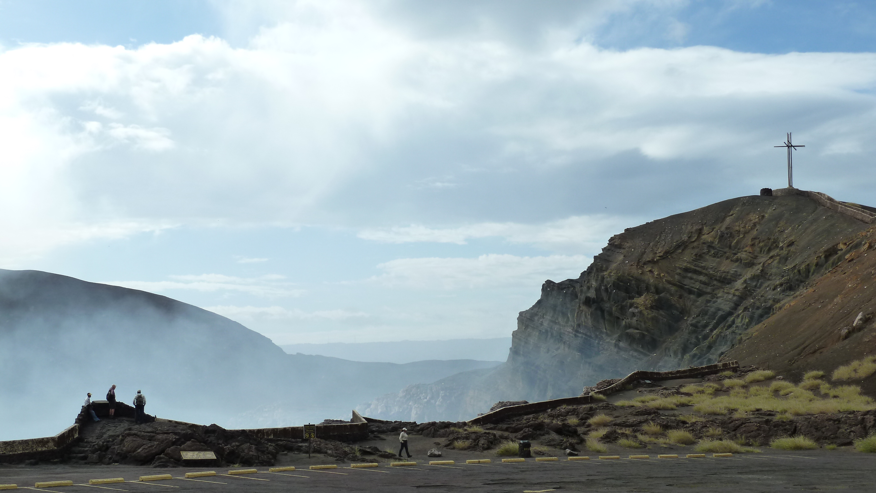 Crater landscape at Masaya Volcano in Nicaragua