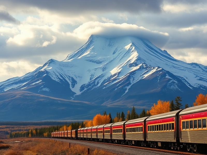 Alaska Railroad and Denali land journey scenery