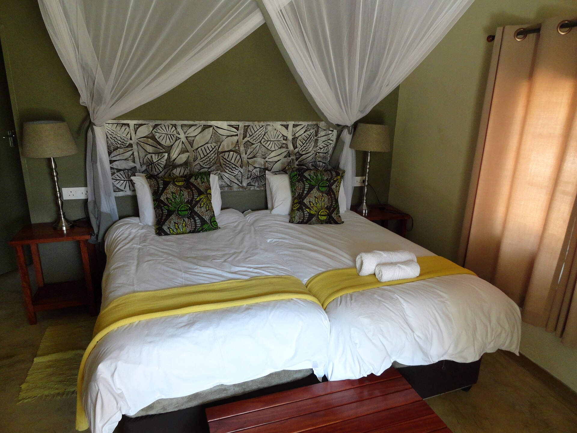 Guest room at Robins Camp in Hwange National Park, Zimbabwe